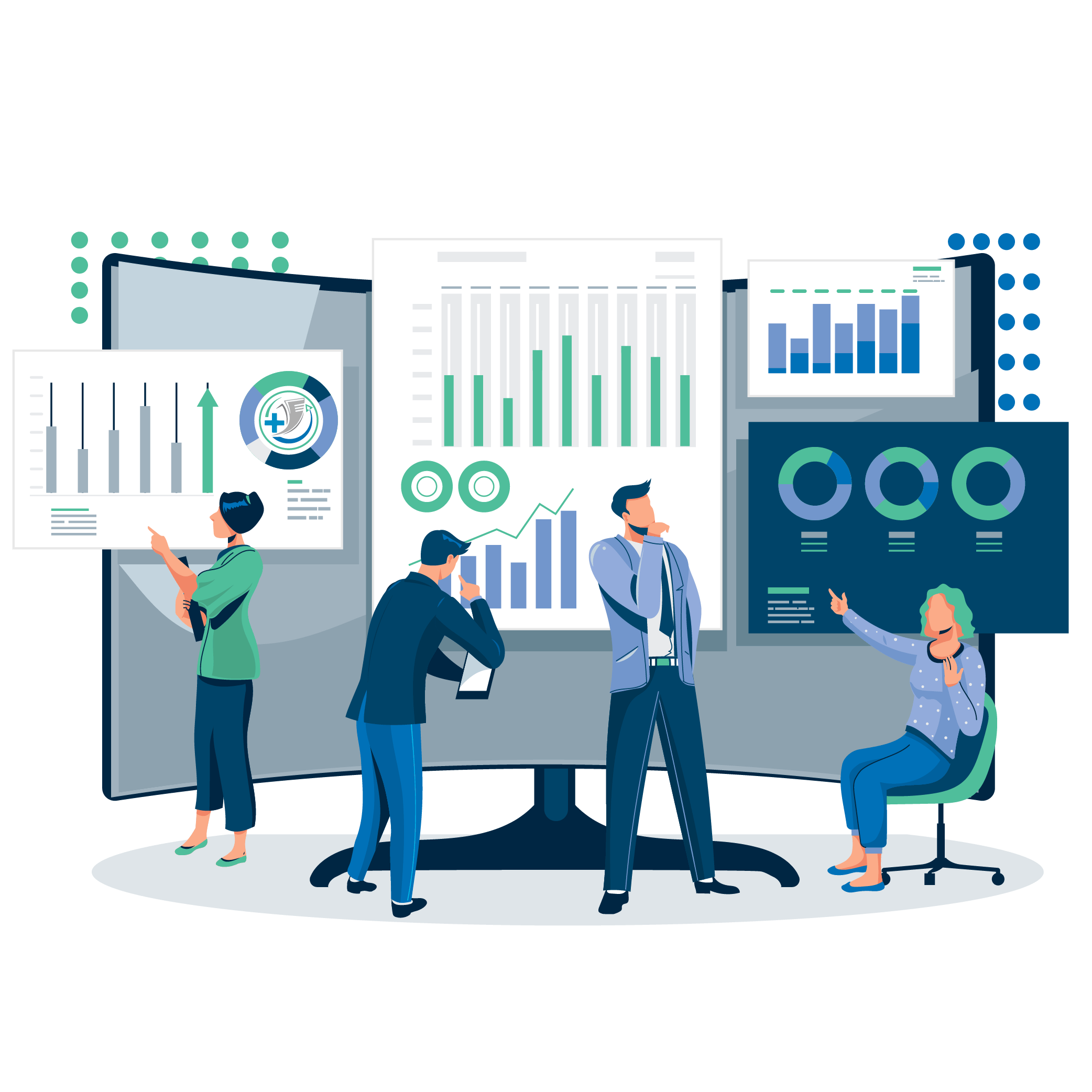 Healthcare Analytics Illustration