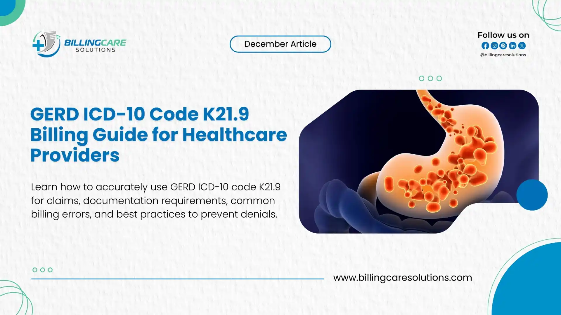 GERD ICD 10 Code K21.9 | Billing Care Solutions