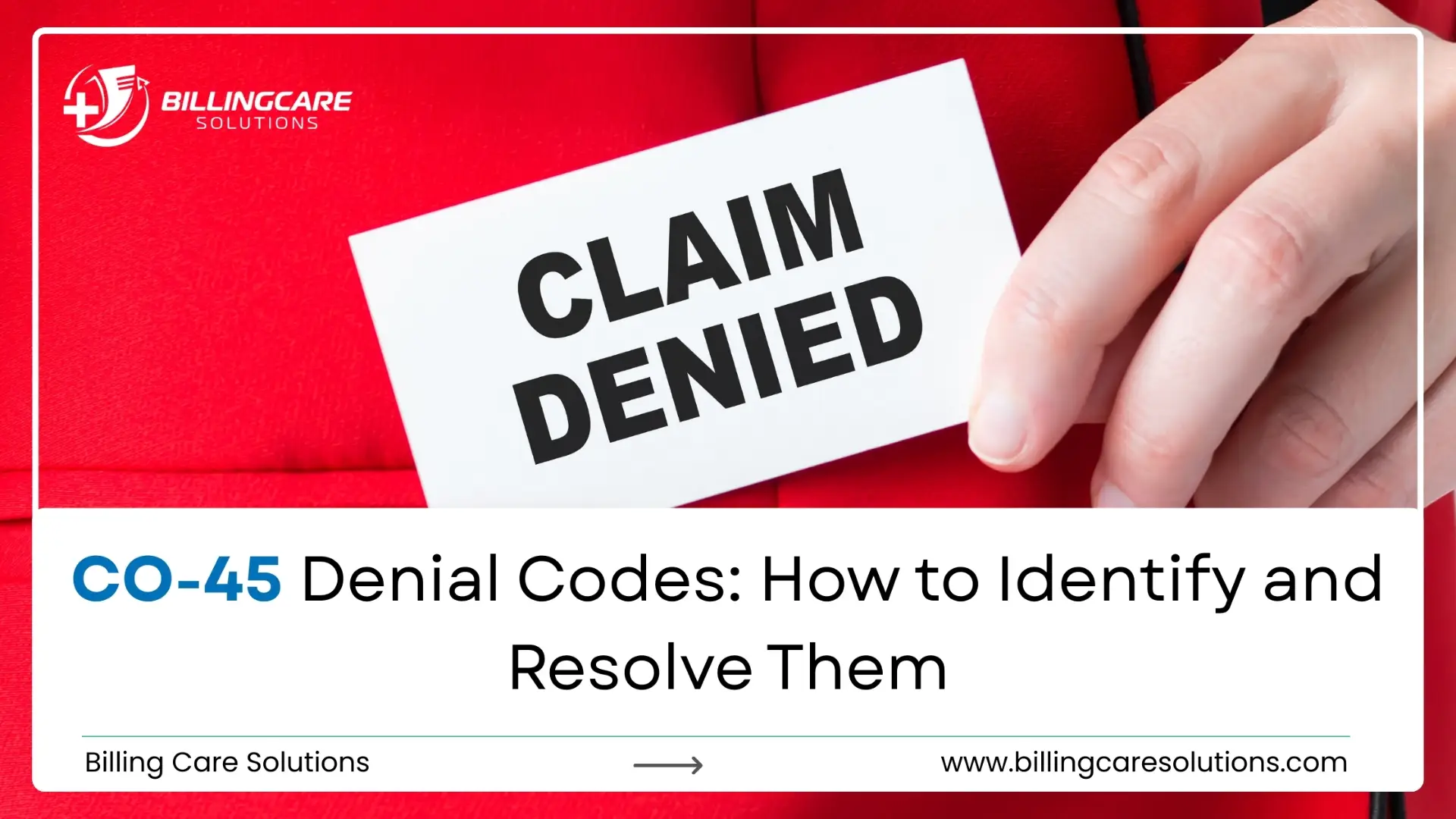 CO-45 Denial Codes | Billing Care Solutions