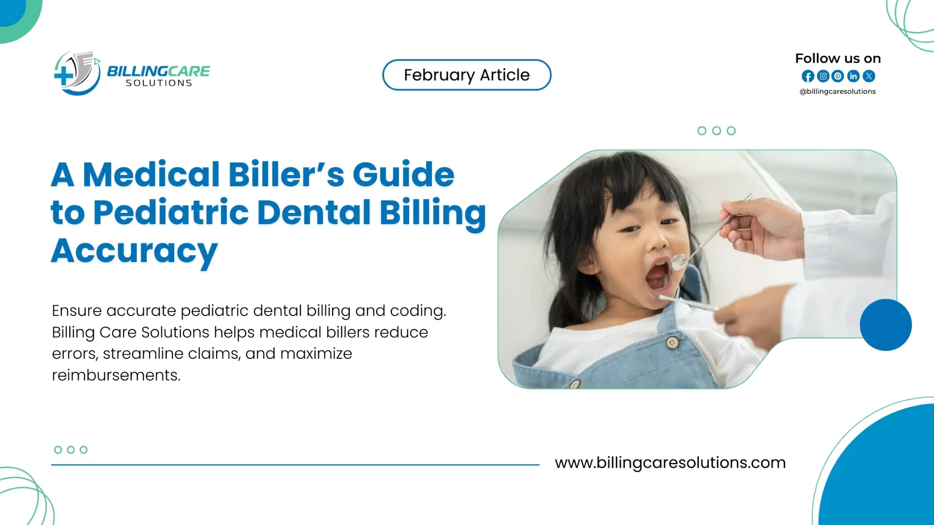 Pediatric Dental Billing | Billing Care Solutions
