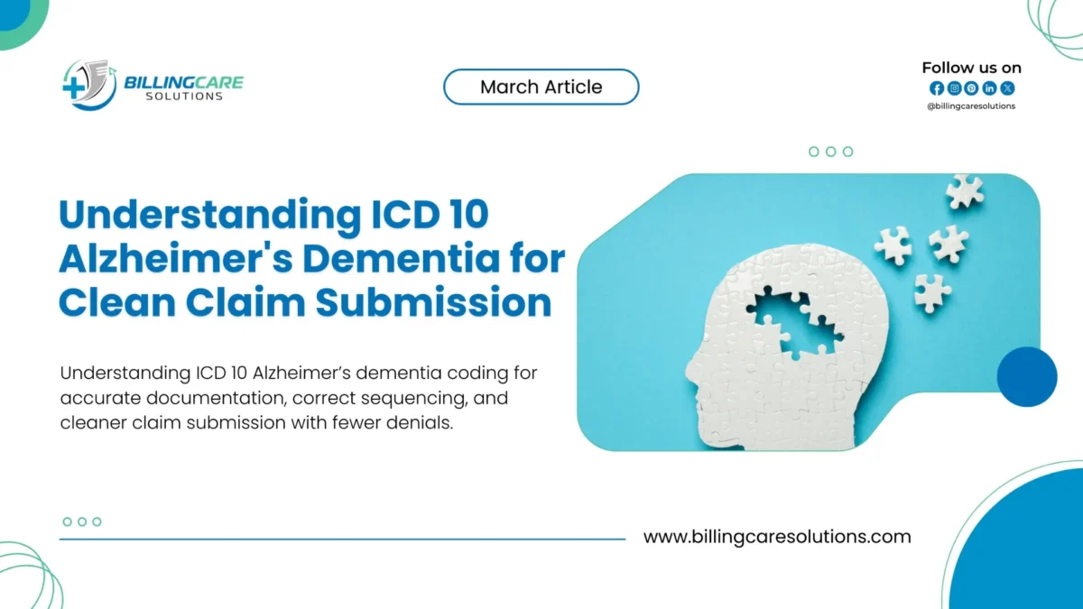 ICD 10 Alzheimer’s Dementia Clean Claims Guide