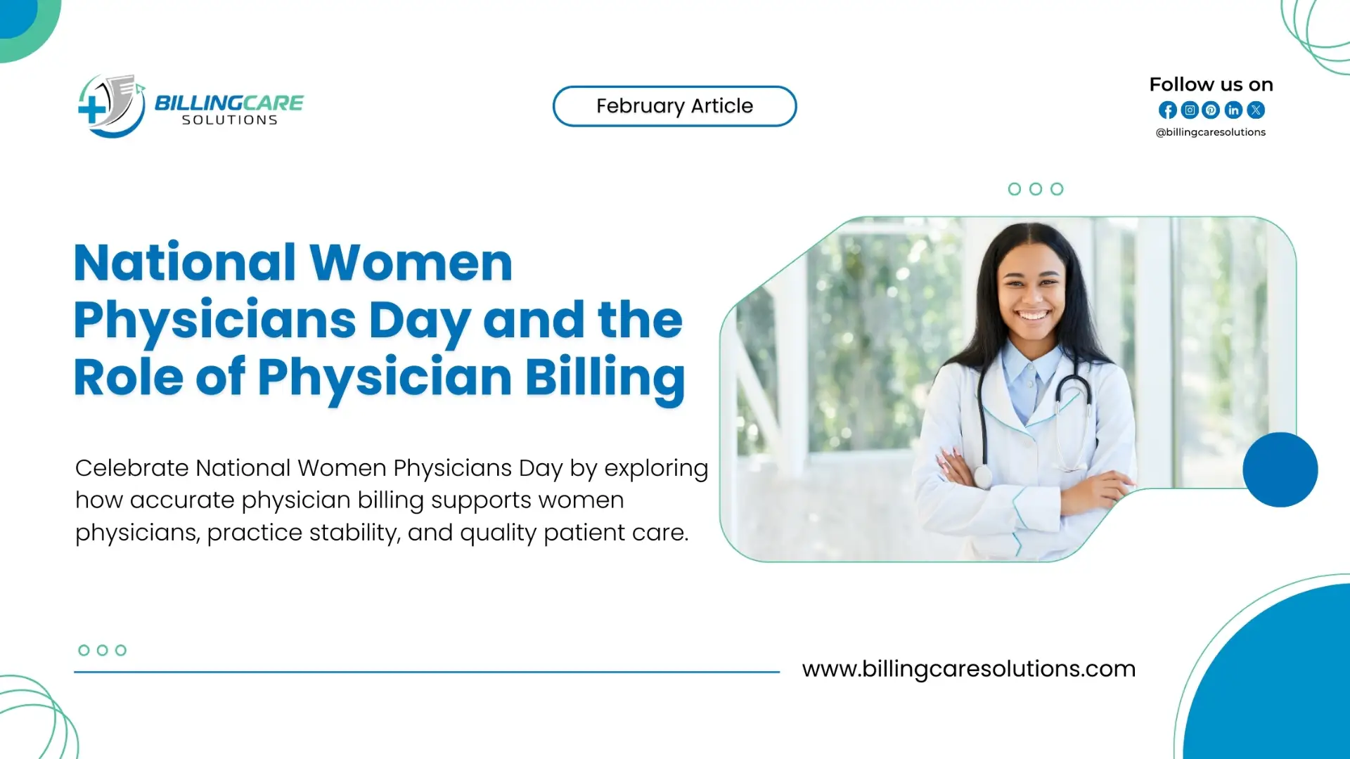 National Women Physicians Day | Physician Billing Role | Billing Care Solutions