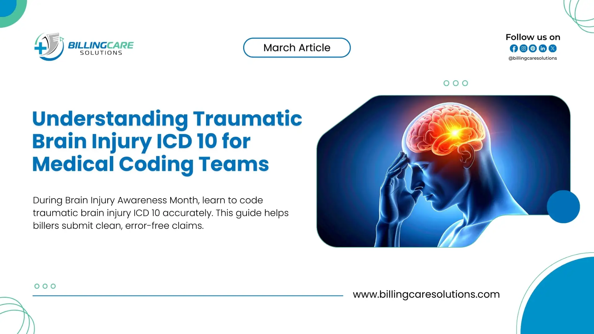 Traumatic Brain Injury ICD 10 | Billing Care Solutions