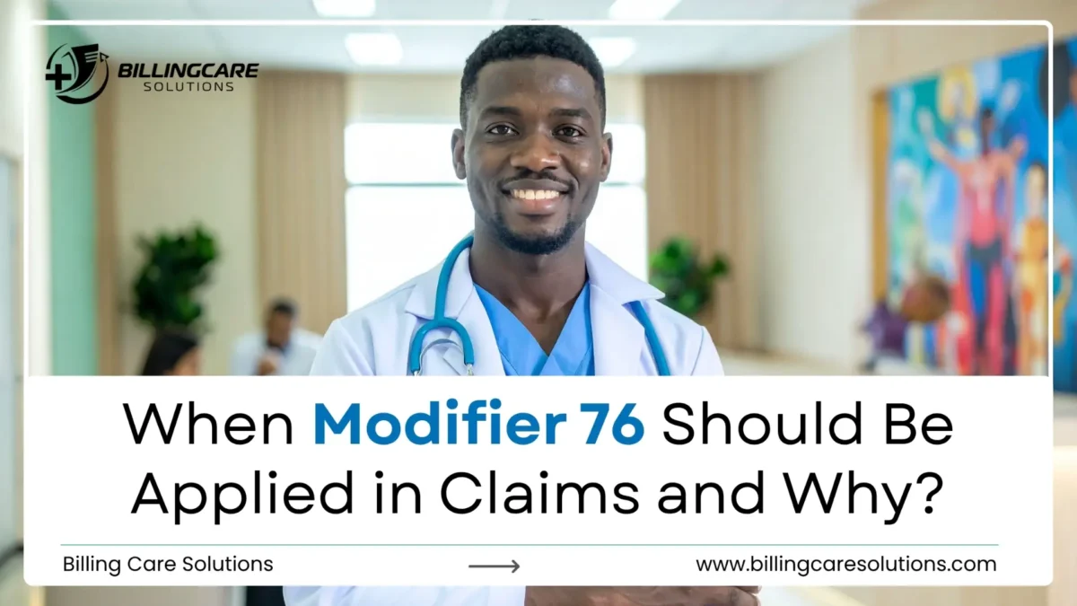 Modifier 76 in medical claims | Billing Care Solutions