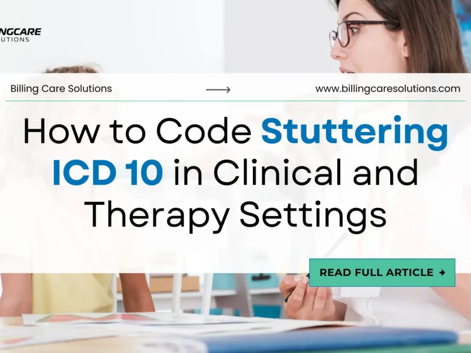 Stuttering ICD 10 | Billing Care Solutions