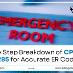 CPT Code 99285 | Billing Care Solutions