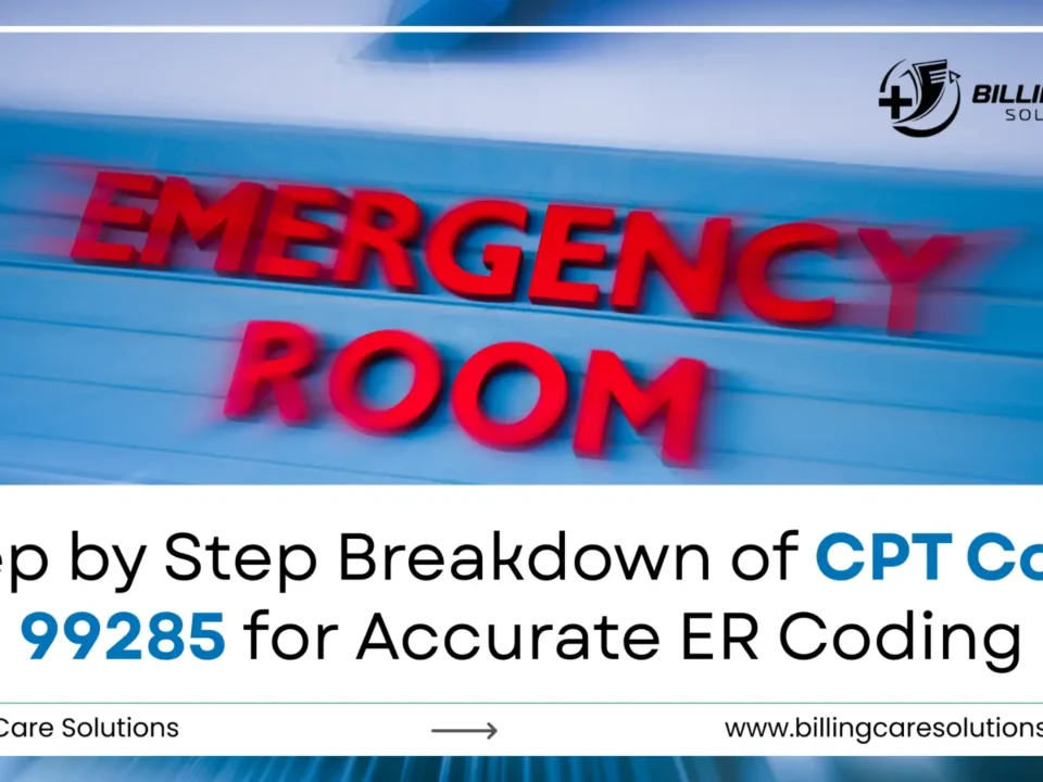 CPT Code 99285 | Billing Care Solutions
