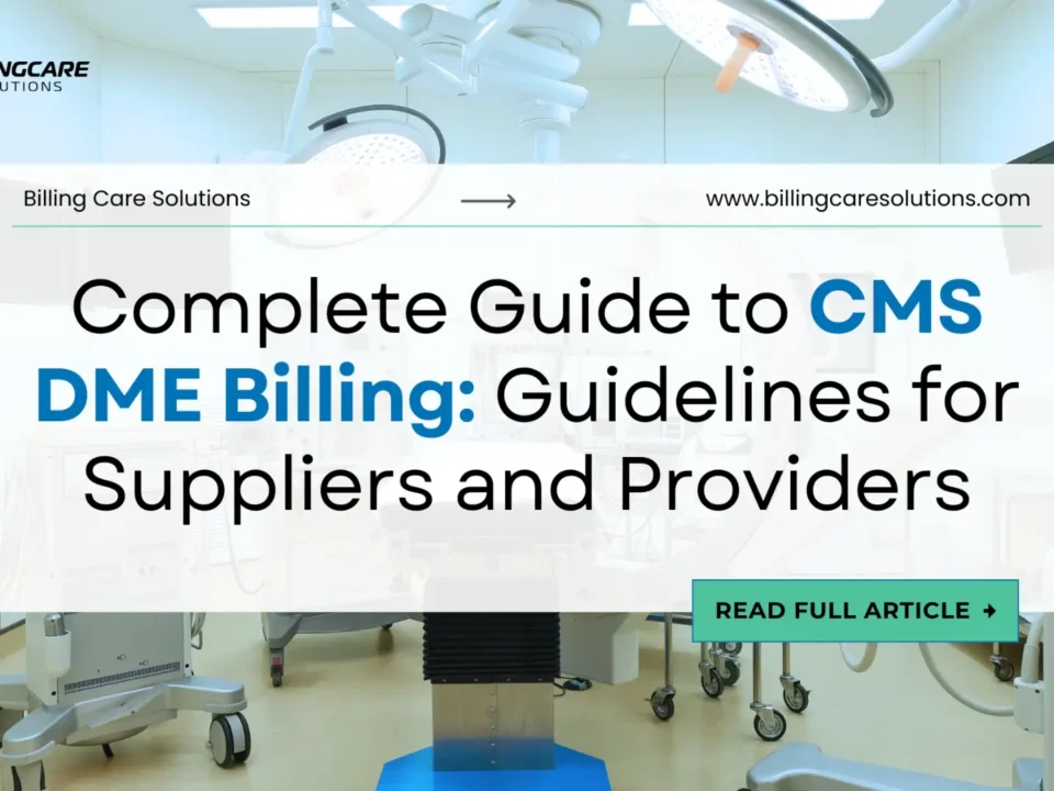 Proven CMS DME Billing Guidelines | Billing Care Solutions