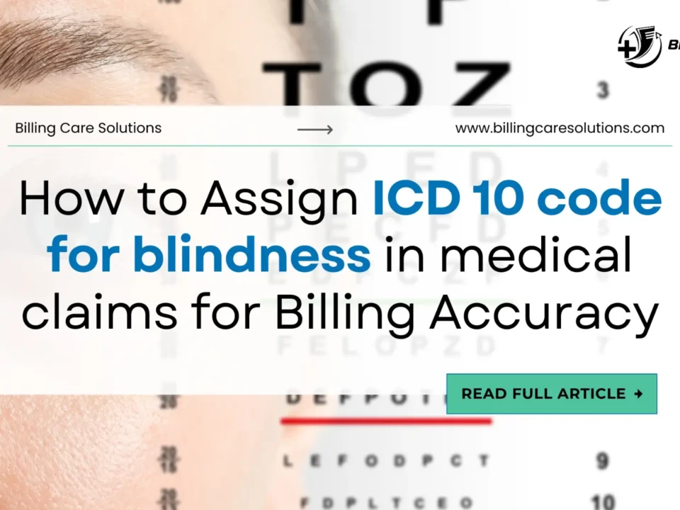 Better ICD 10 Code for Blindness Billing | Billing Care Solutions