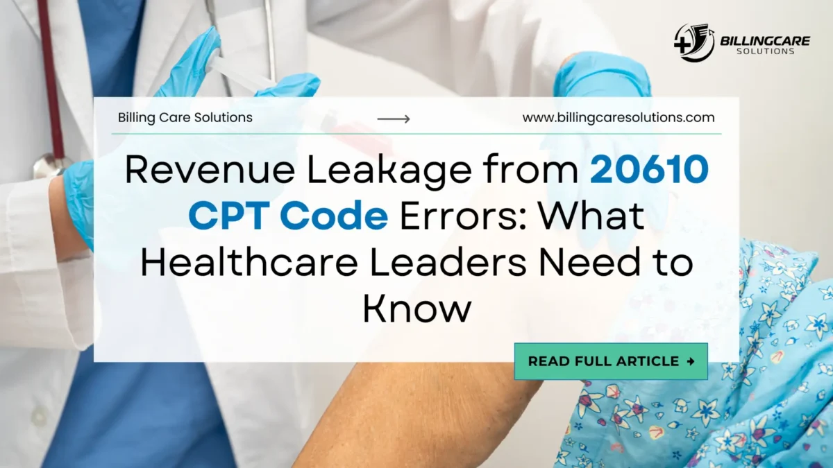 Practical Guide to 20610 CPT Code Billing | Billing Care Solutions