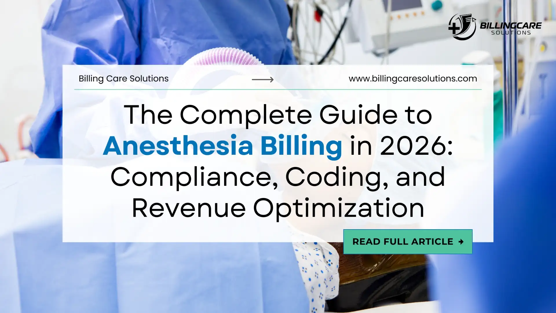 Anesthesia Billing Updates 2026 | Billing Care Solutions