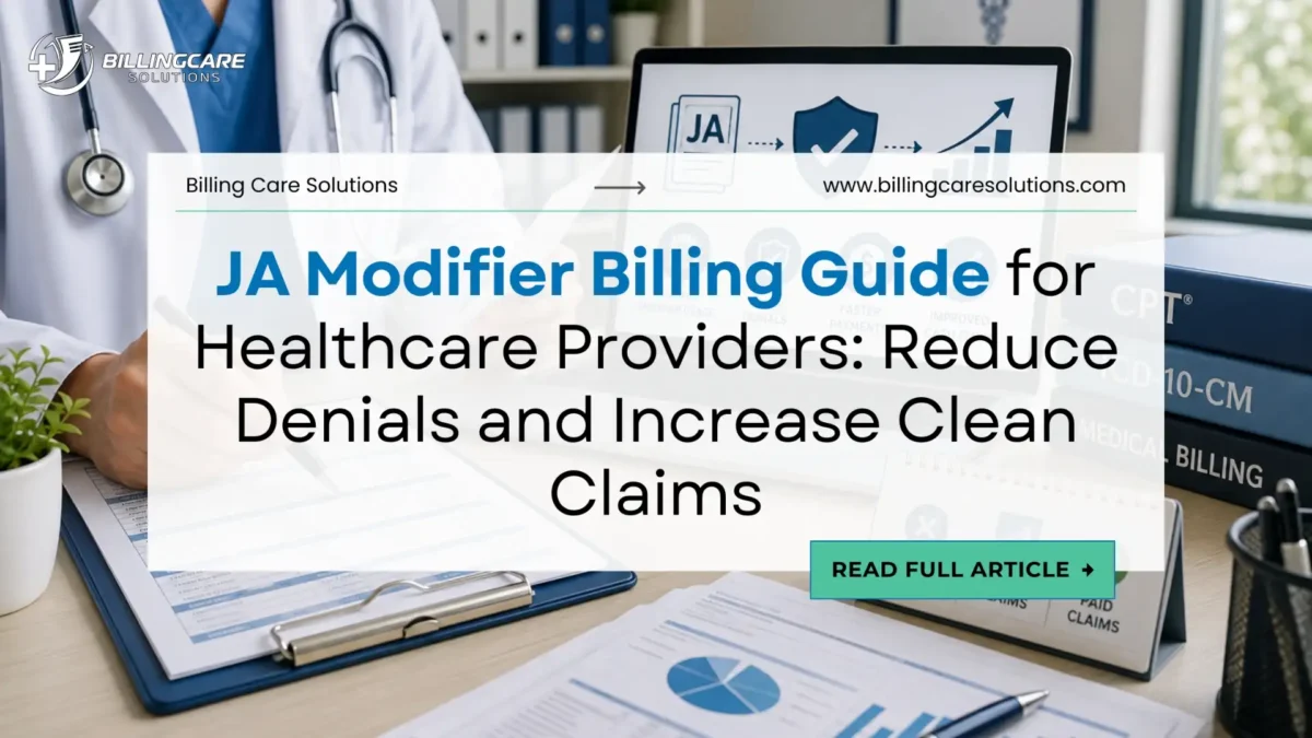 JA Modifier Expert Billing Guide | Billing Care Solutions