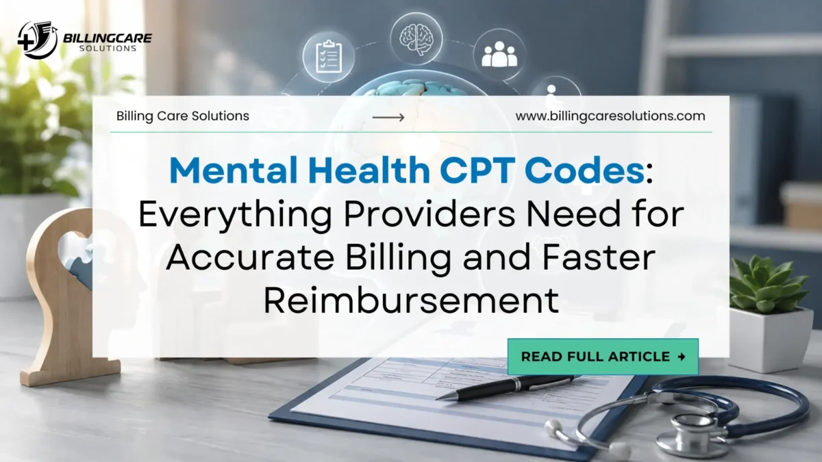 Mental Health CPT Codes | Billing Care Solutions