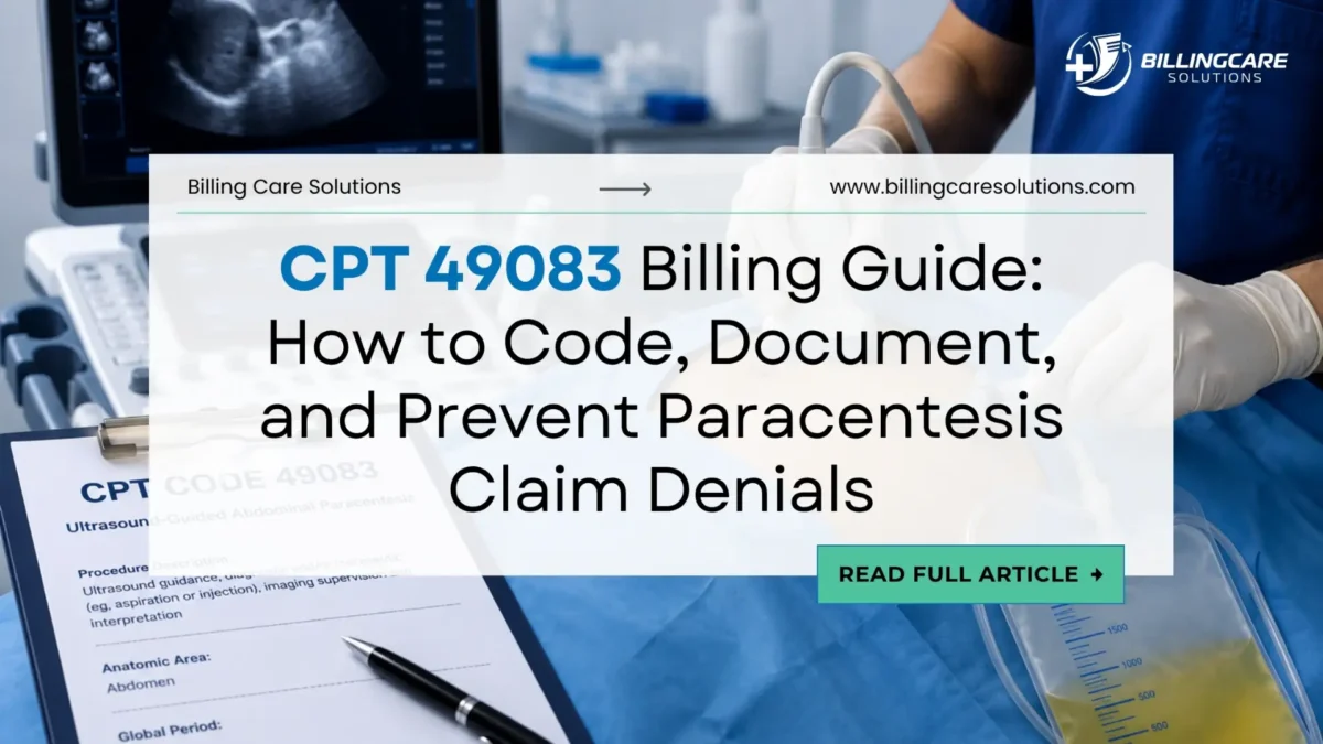 Expert CPT Code 49083 Guide | Billing Care Solutions