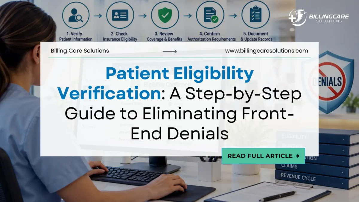 Proven Patient Eligibility Verification | Billing Care Solutions